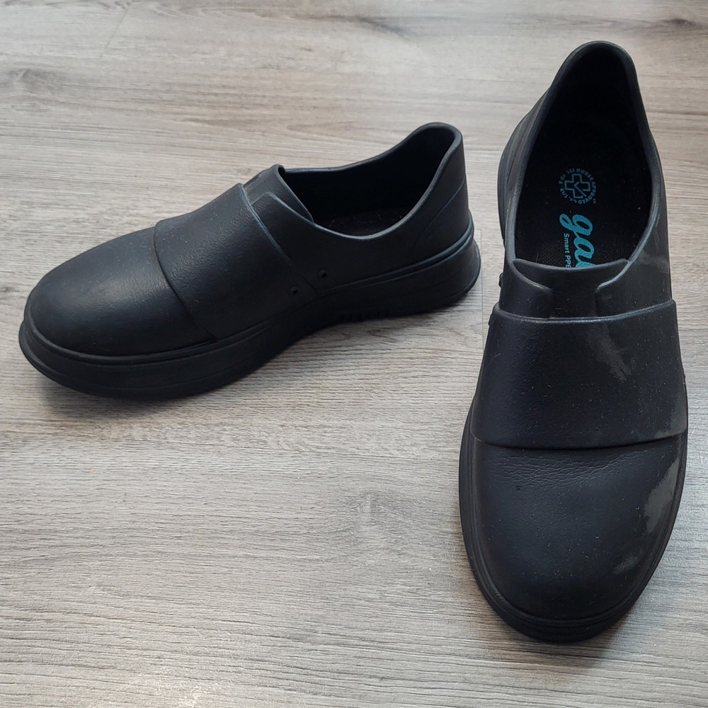 Gales Smart PPE Footwear Womens Black Slip On Nursing Shoes Clogs Size 7 Comfort